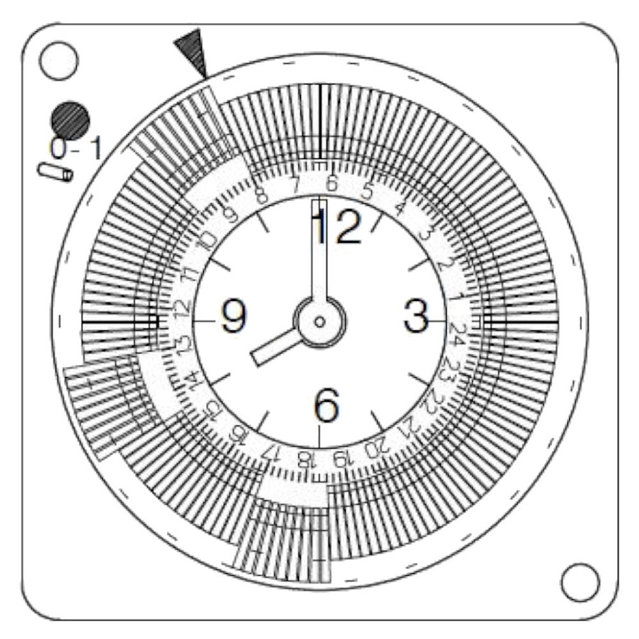 Часы 24ч 16009 FLASH